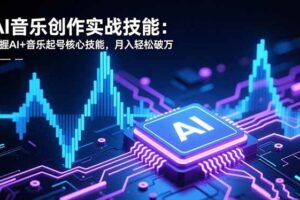 （16600期）AI音乐创作实战技能：掌握AI+音乐起号核心技能，月入轻松破万