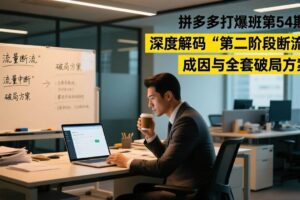 (17163期)拼多多打爆班第54期:深度解码“第二阶段断流”成因与全套破局方案